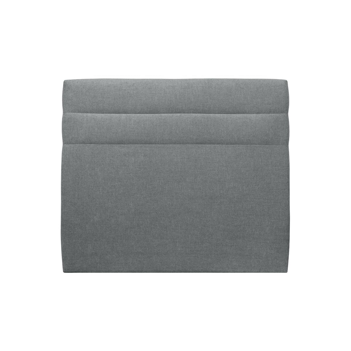 Testiera in tessuto natté grigio antracite con linee L180 cm