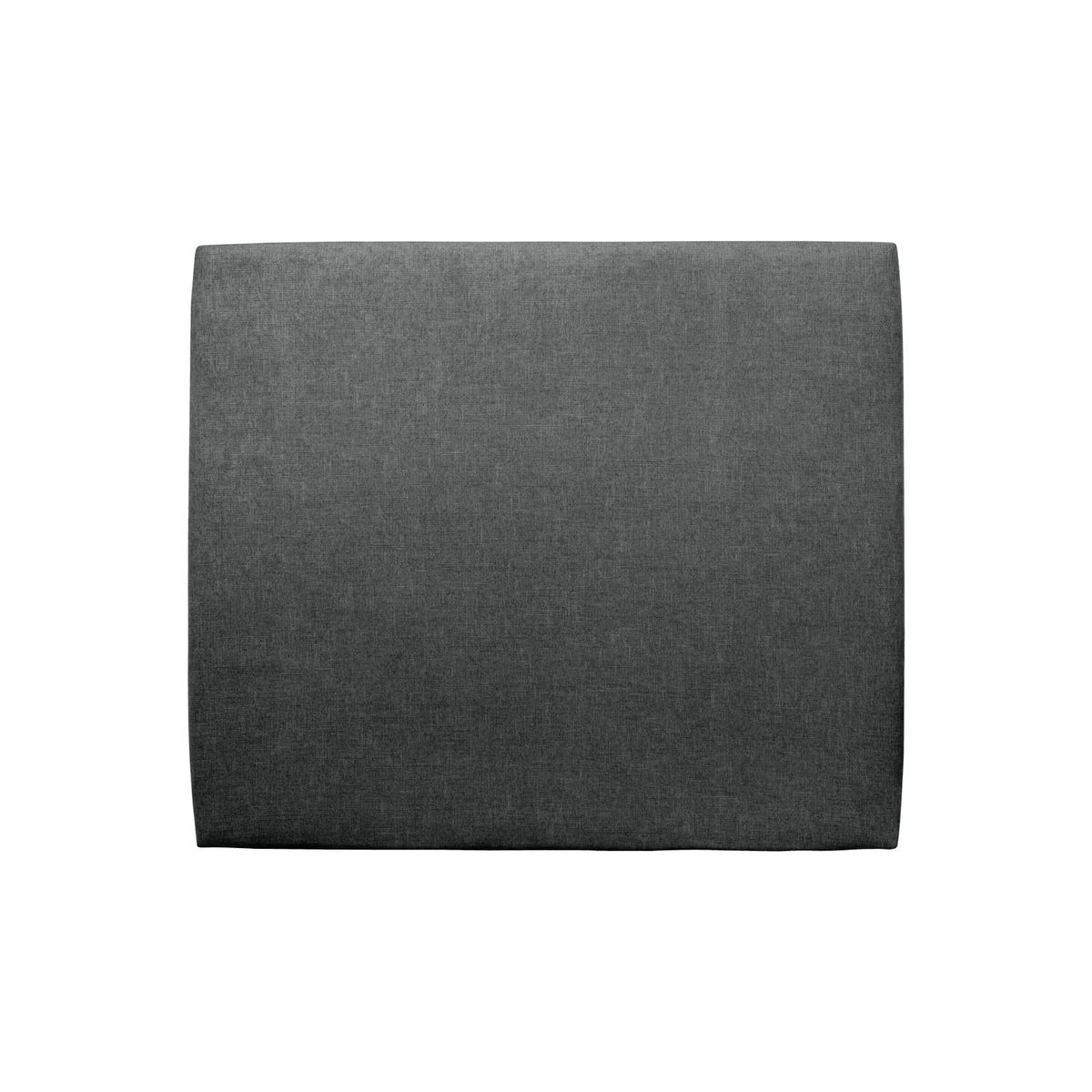 Testiera in tessuto natté grigio antracite liscio L135 cm