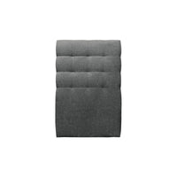 Letto 90x200 cm con testata imbottita - Tessuto Tela opaca