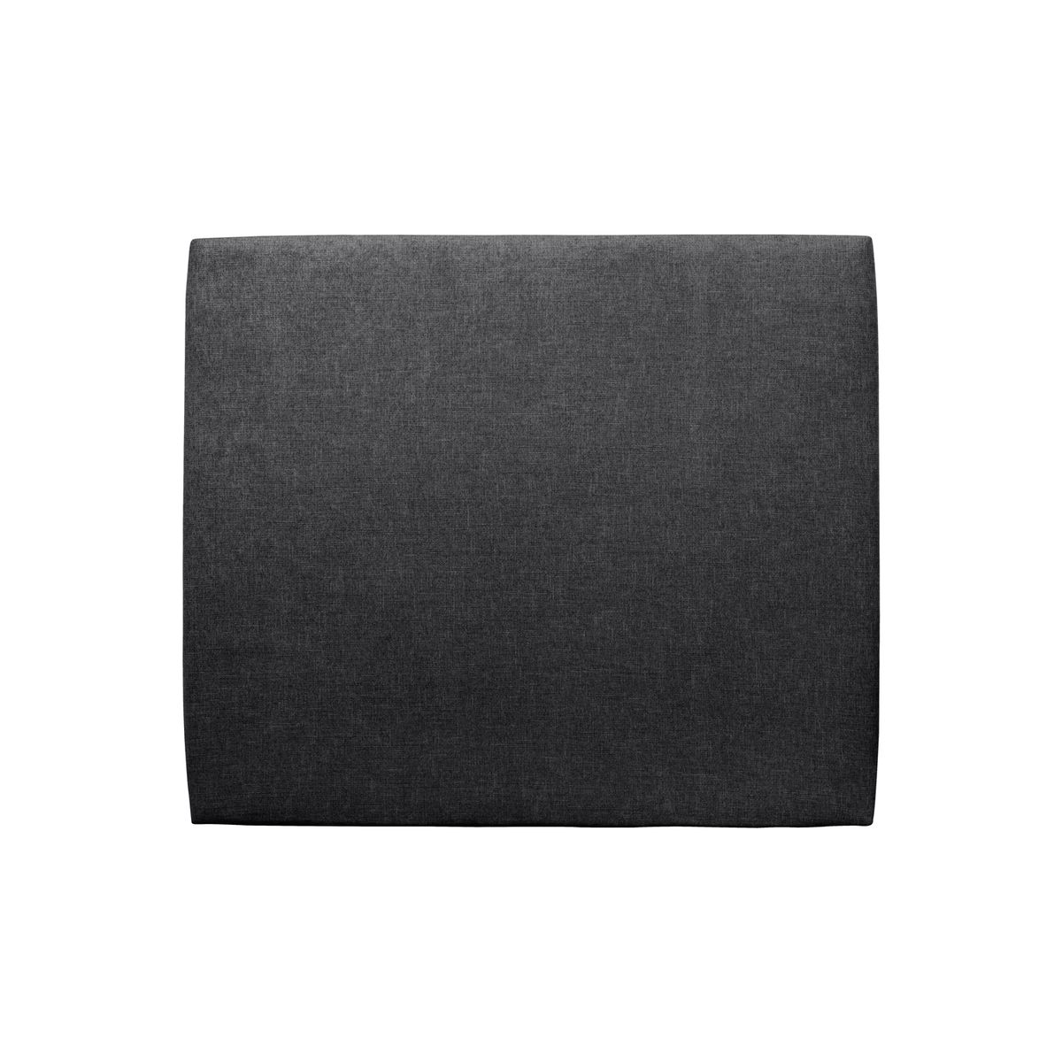 Testiera in tessuto natté nero liscio L140 cm