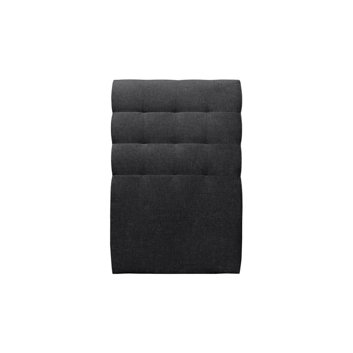 Letto 90x190 cm con testata imbottita - Tessuto Tela opaca