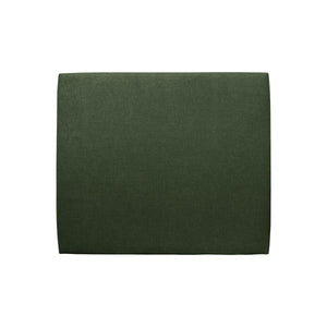 Testiera in tessuto natté verde kaki liscio L135 cm