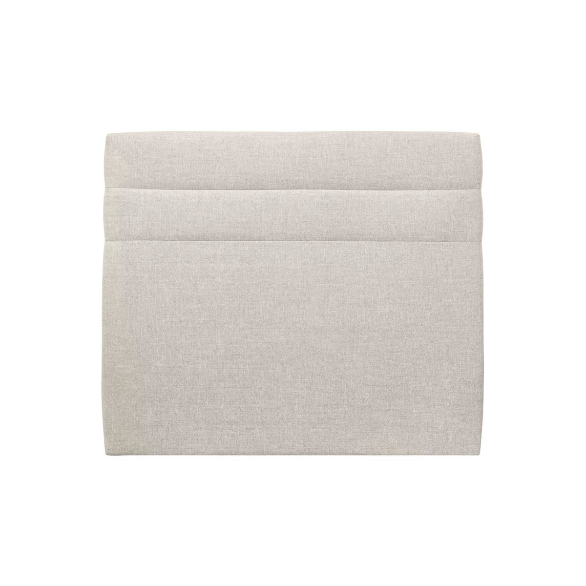 Testiera in tessuto natté beige chiaro con linee L160 cm