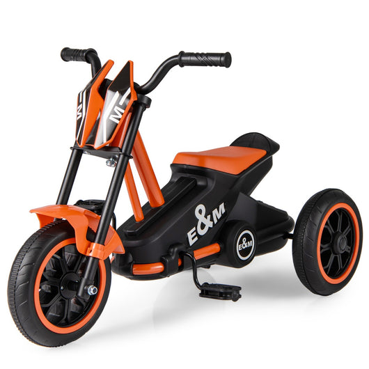 Triciclo per bambini tastiera strumento musicale elettronico, Triciclo per bambini elettrica portatile a 37 tasti Arancione-Biciclette e tricicli