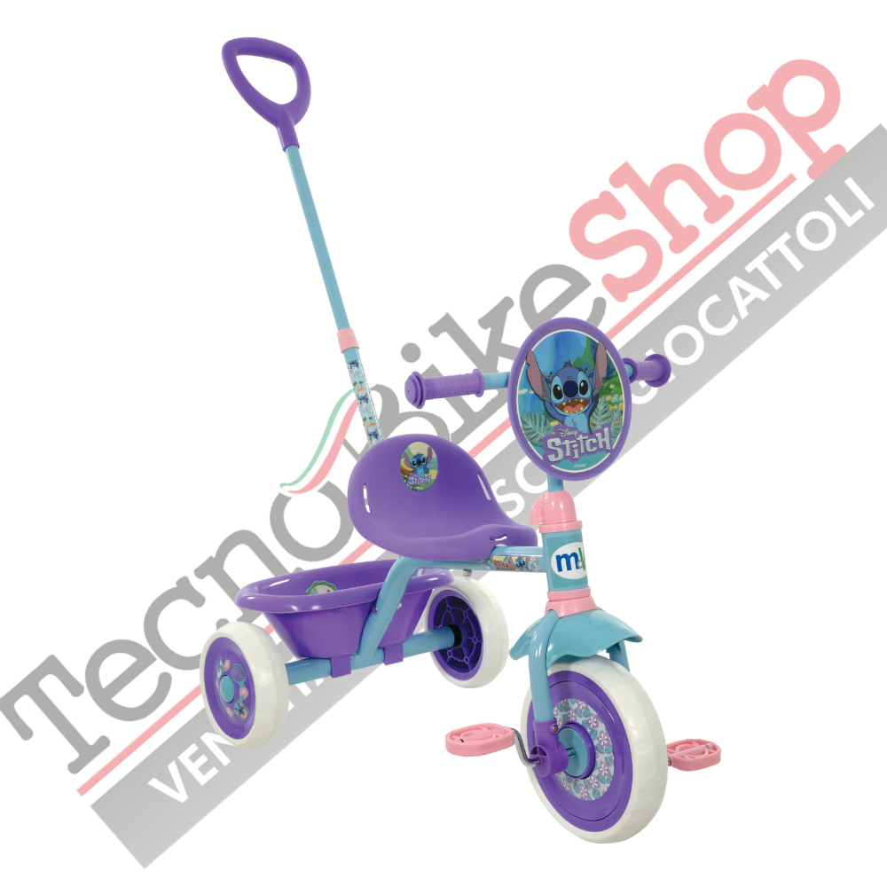 Triciclo a Pedali con Manico First Trike Disney STITCH