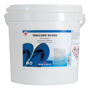 Tricloro Pastiglie 200 Gr 25  Kg - Mantenimento Del Cloro Acqua Piscina