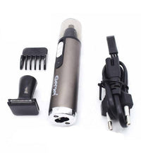 Trimmer Gm3112 2in1 Rifinitore Regolatore Per Naso Orecchie Batteria Ricaricabile         