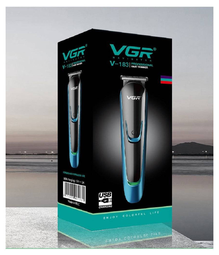 Trimmer Ricaricabile Elettrico A Basso Rumore Tagliapeli Capelli Pettine V-183         