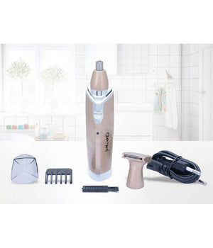 Trimmer Rifinitore A Batteria Gm-3110 Rasoio Capelli Naso Ricaricabile 2 In 1         