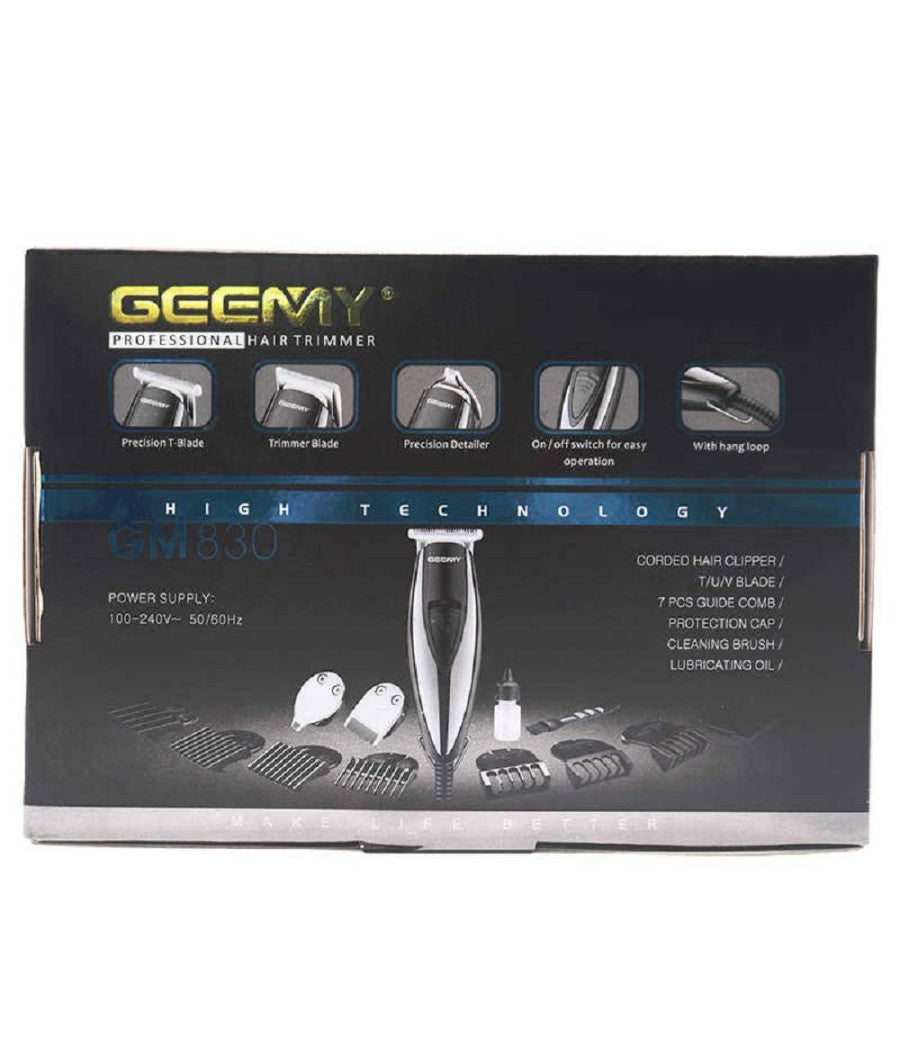 Trimmer Tagliacapelli Barba Rasoio 3in1 Professionale Elettrico Con Filo Gm-830         