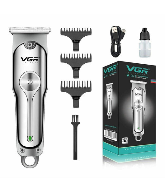 Trimmer Vgr V-071 Capelli Barba Corpo Ricaricabile Barbiere Elettrico Senza Fili         