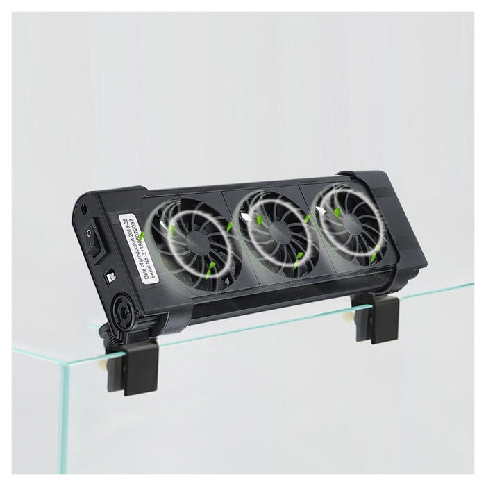 Trade Shop - Tripla Ventola Di Raffreddamento Per Acquario 3 Ventole 12 Volt 0.5a 50mm Fs-603         
