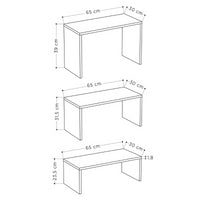 Tris tavolini da salotto Kanta bianco