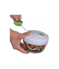 Tritatutto A Corda Manuale Con Coperchio Tritaverdure Con Cordina Lame Acciaio         