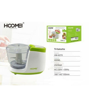 Tritatutto Tritaverdure Frutta Trita Taglia Verdure 400 Ml 250w Hoomei Hm-6270         