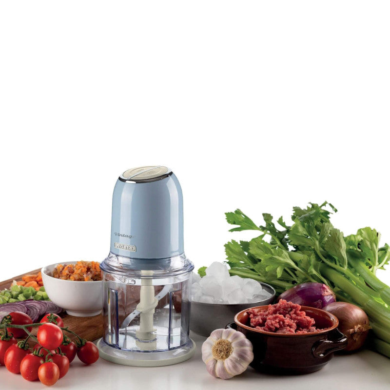 Tritatutto Vintage - 2 Velocità - 4 Lame Acciaio Inox - 400W - Beige