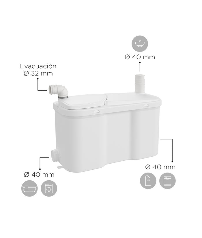 Trituratore pompa acque grigie SFA Watersan 20  ad uso intensivo - SFA