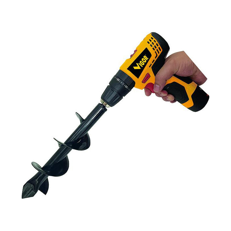 Trivella per trapani Vigor, acciaio verniciato, 8x32 cm