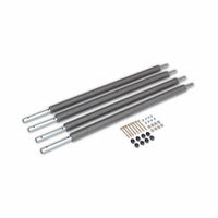 Rete di sicurezza per trampolino, 305 a 490cm, set di 4, grigio