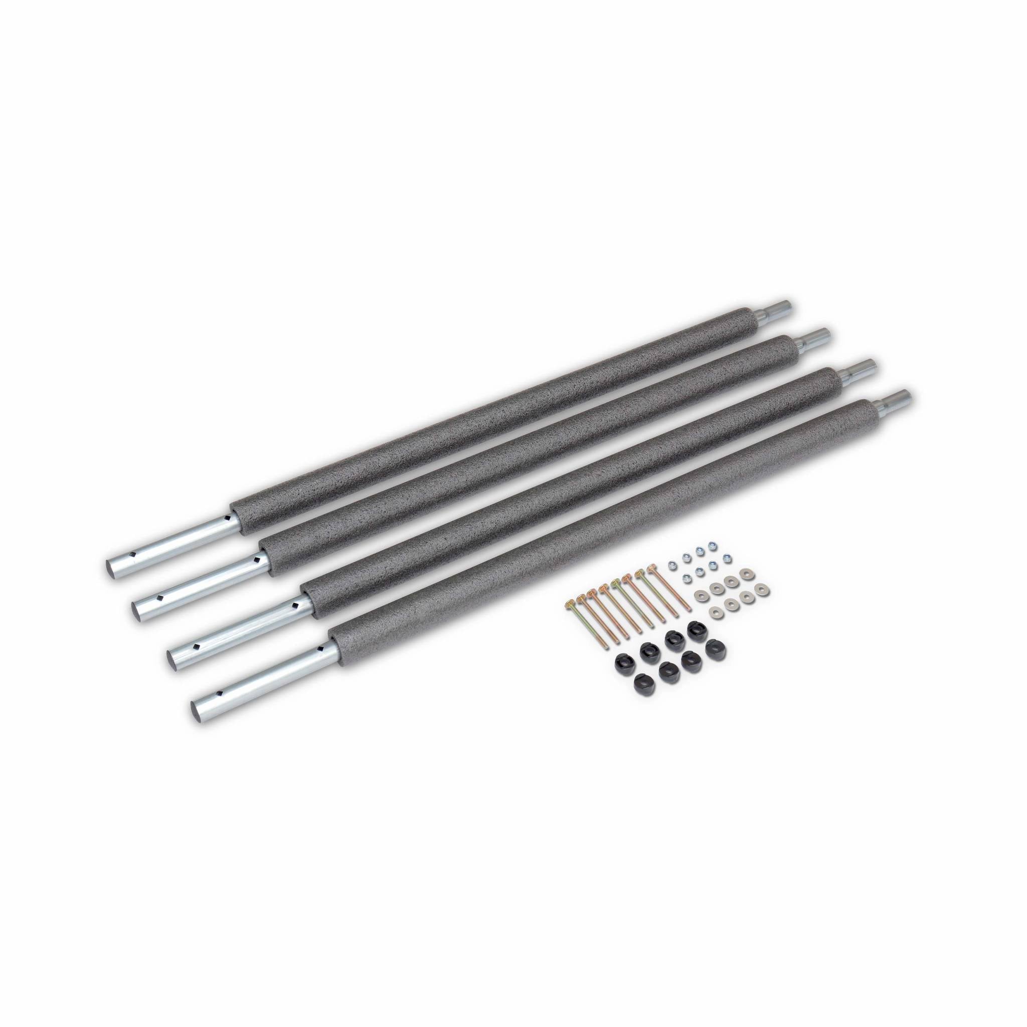 Rete di sicurezza per trampolino, 305 a 490cm, set di 4, grigio