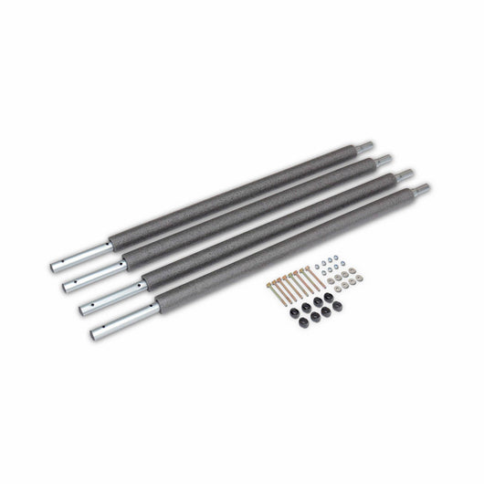 Rete di sicurezza per trampolino, 305 a 490cm, set di 4, grigio