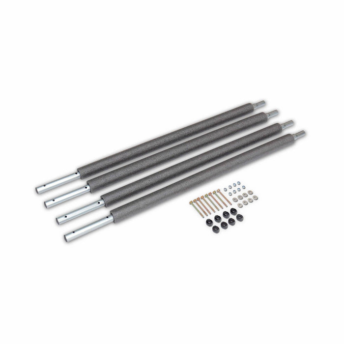 Rete di sicurezza per trampolino, 305 a 490cm, set di 4, grigio