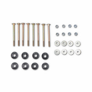 Rete di sicurezza per trampolino, 305 a 490cm, set di 4, grigio