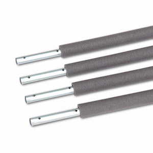 Rete di sicurezza per trampolino, 305 a 490cm, set di 4, grigio