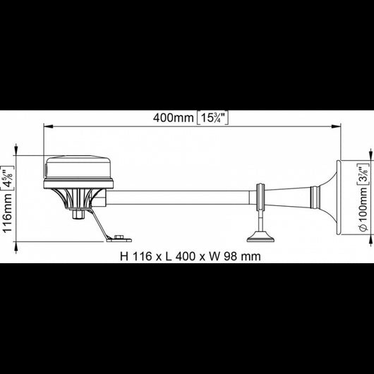 TROMBA A CORNETTO 12V.