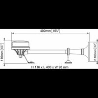 TROMBA A CORNETTO 24V.