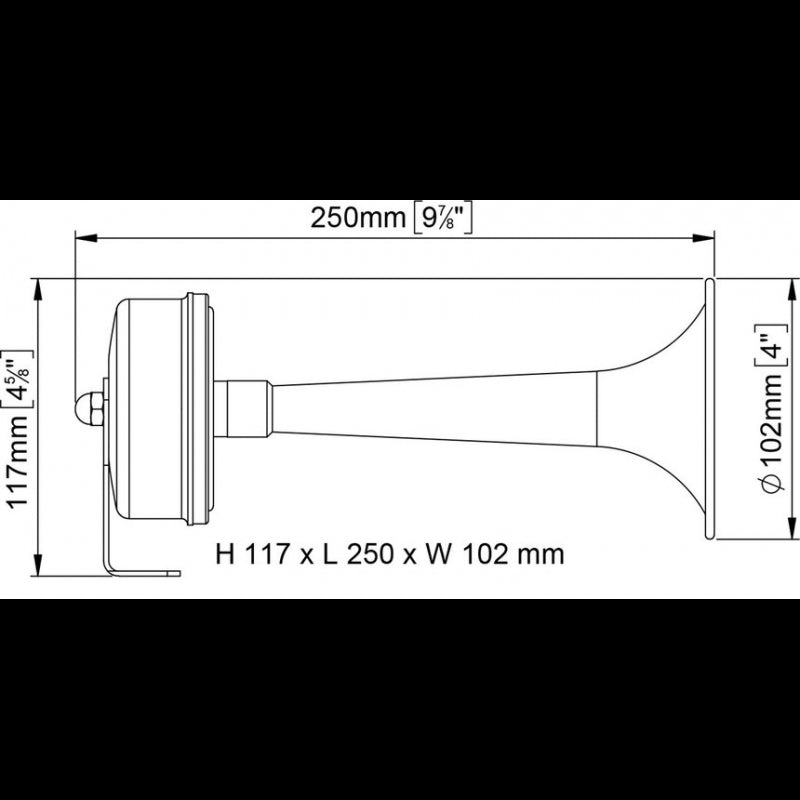 TROMBA A CORNETTO 12V.