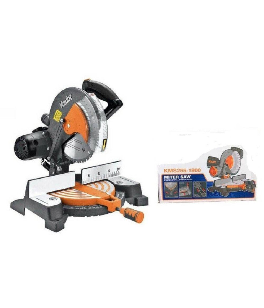 Troncatrice Per Legno K10582 1800 Watt Con Piano Sega Circolare 255 Mm         