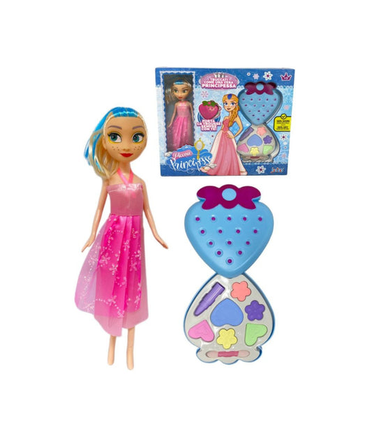 Trousse Piccola Principessa Con Bambola Make-up Per Bambine 5+ Gioco Testato         
