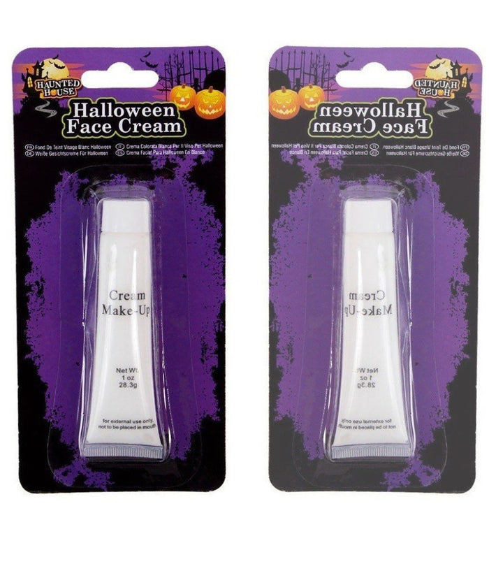 Trucco Halloween Cerone Bianco Crema Make Up Halloween Carnevale         