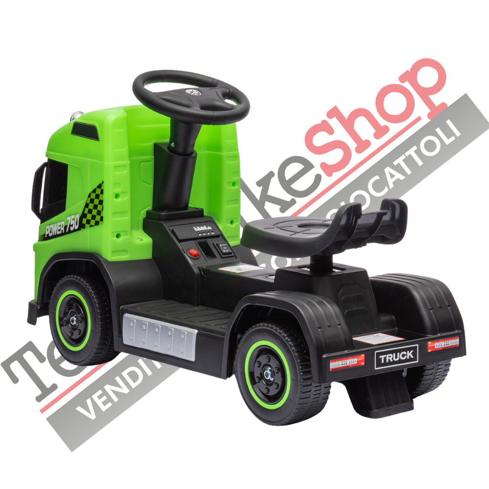 Camion Elettrico Per Bambini SMALL TRUCK 6V -Verde