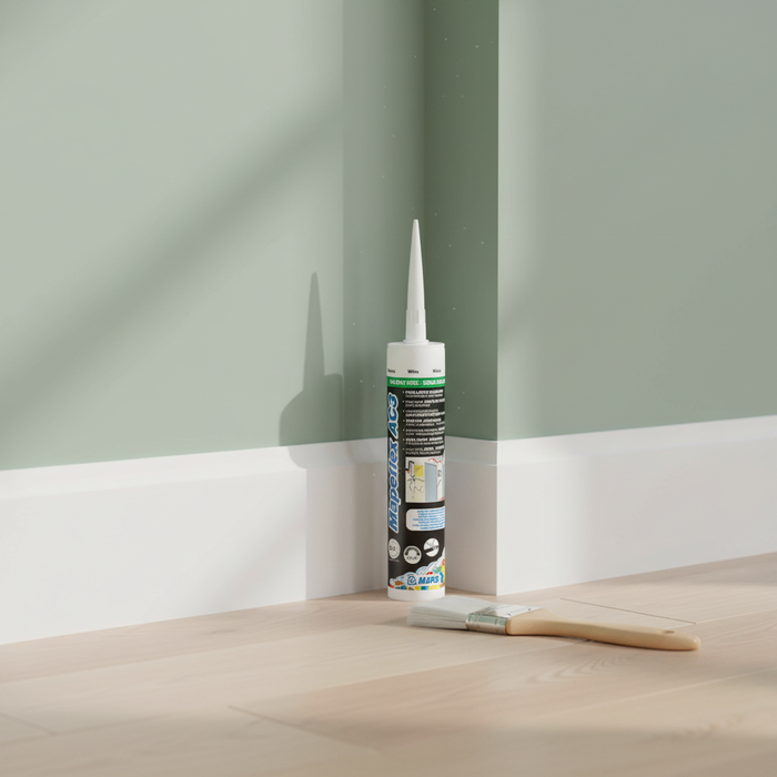 Sigillante acrilico mapeflex ac3 verniciabile per giunti interni 310 ml *** colore- bianco - 100, confezione 1