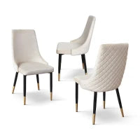 PAZZO DESIGN Sedia Cinzia set da 4 sedie beige