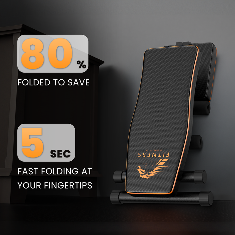 Panca pesi pieghevole, panca per allenamento inclinabile regolabile RATTANTREE, panca per esercizi multifunzionale 7 in 1,capacit¨¤ di carico di 300 kg