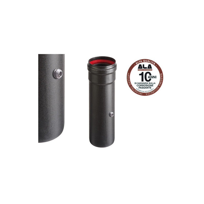 Tubo ALA Aeternum Ø8 cm H25 cm con tappo controllo combustione – A.L.A.