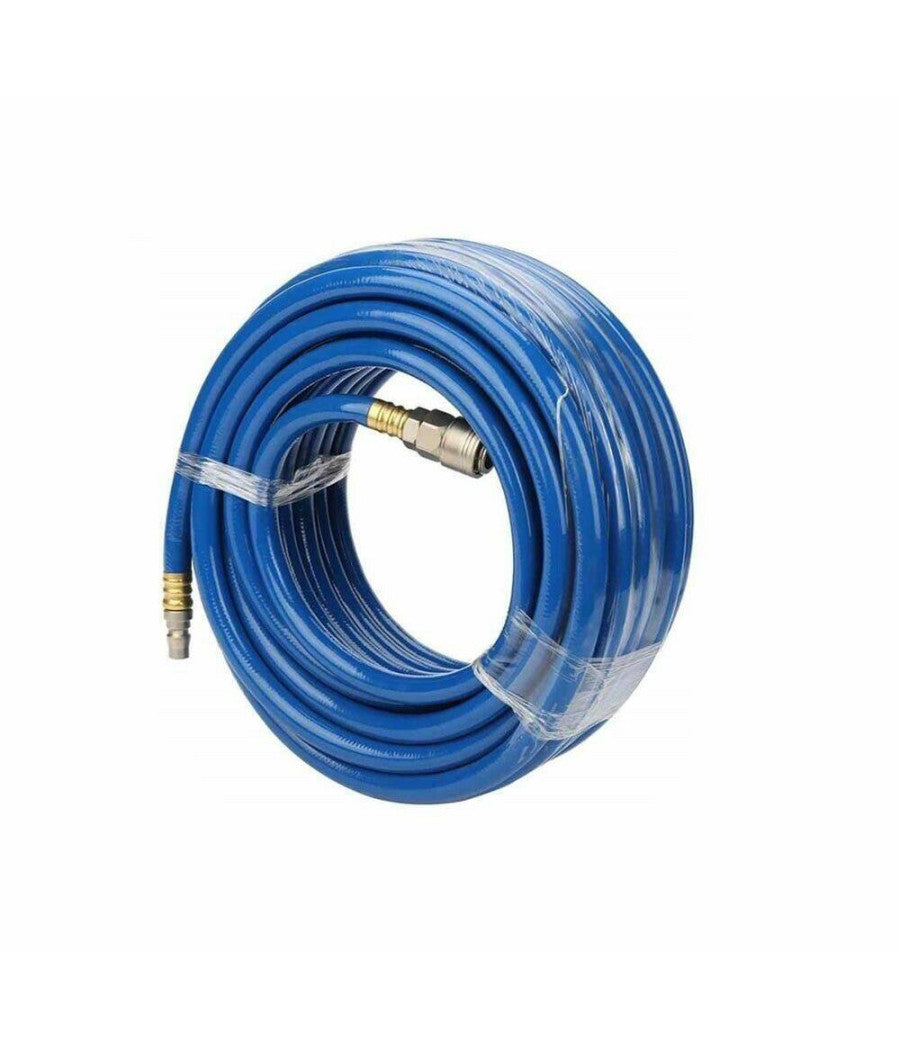 Tubo Aria Compressa In Pvc 18 Metri Flessibile Per Compressore Innesto Rapido         