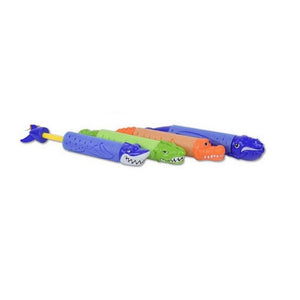 Trade Shop - Tubo Cannone Spara Acqua 33x5cm Forma Animale Con Motivi Misti Gioco Bambini 6559073 -