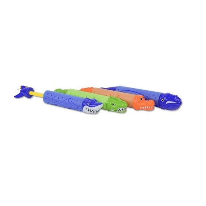 Trade Shop - Tubo Cannone Spara Acqua 33x5cm Forma Animale Con Motivi Misti Gioco Bambini 6559073 -