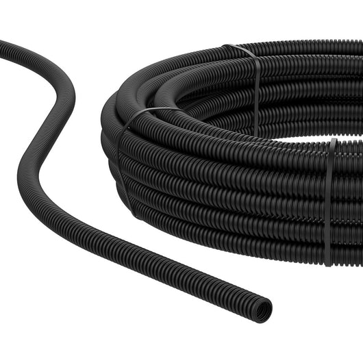 Tubo corrugato flessibile da 20mm rotolo da 10mt colore nero