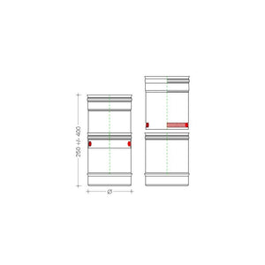Tubo da 230mm in acciaio inox telescopico aisi 304 spessore 6/10
