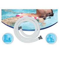 Trade Shop - Tubo Da 3 Mt Diam.38 Mm Per Pompe Filtri A Sabbia Bianco Ricambio Piscina 58368 -