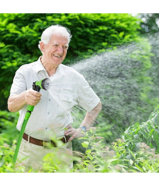 Tubo Da Giardino Estensibile Allungabile Pistola Pompa Annaffiatore Fino A 22mt         