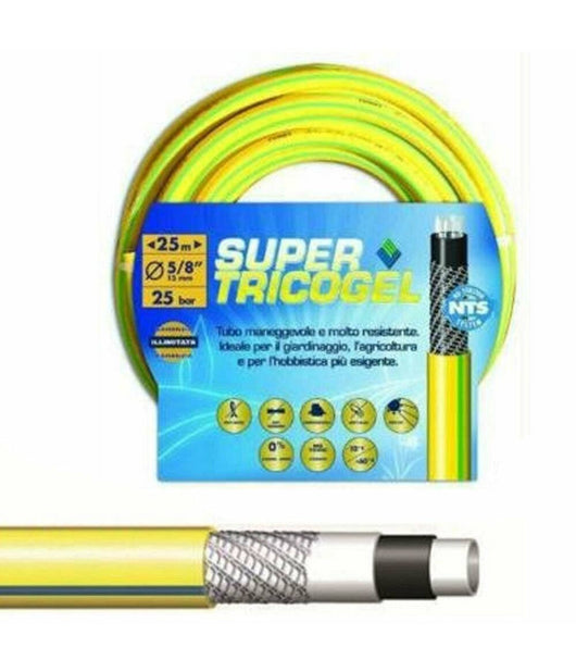 Tubo Da Giardino Super Nts 5 Strati 25mt 13mm Pompa Acqua Irrigazione Terrazzo         