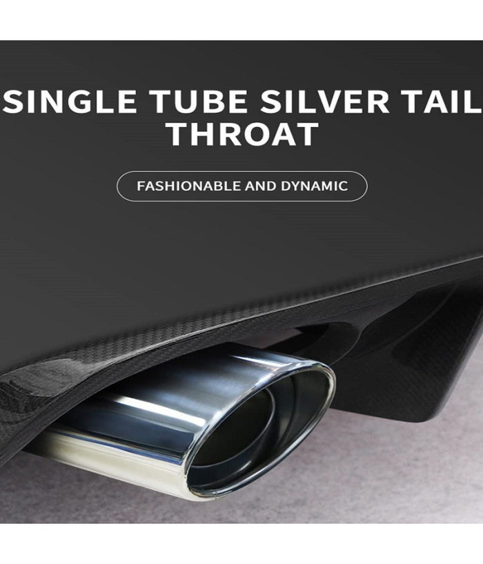 Tubo Di Scarico Per Auto Terminale Uscita Tubi Di Scappamento Marmitta Cromata         