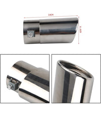 Tubo Di Scarico Per Auto Terminale Uscita Tubi Di Scappamento Marmitta Cromata         