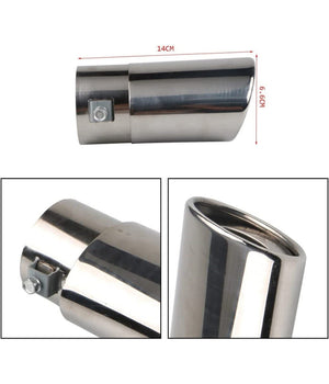 Tubo Di Scarico Per Auto Terminale Uscita Tubi Di Scappamento Marmitta Cromata         